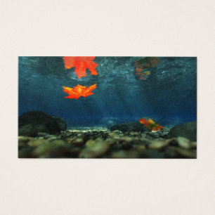 vlam in de Bladwijzer van het water Visitekaartje