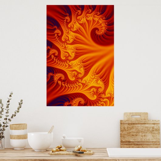 vlam poster (Keuken)