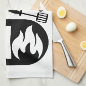 Vlam & Smaak: Culinaire Hartstocht Theedoek (Quarter Fold)