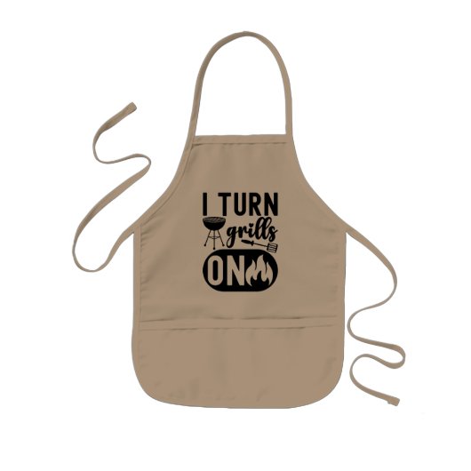 Vlam & Smaak: Culinaire Passie Kinder Schort (Voorkant)