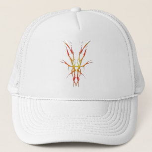 Vlam Stam Herten Schedel Jacht Ontwerp Trucker Pet