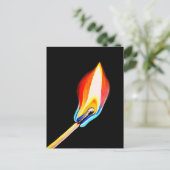 Vlam Symbool van Passie, Energie & Creativiteit Briefkaart (Staand voorkant)