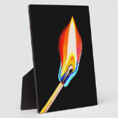Vlam Symbool van Passie, Energie & Creativiteit Fotoplaat (Zijkant)