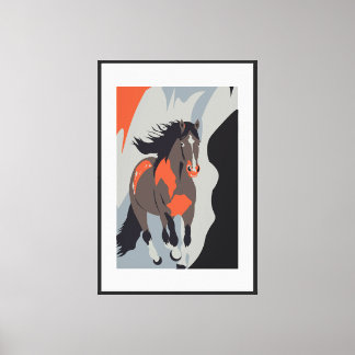 Vlam van Beweging Canvas Afdruk