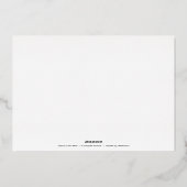 "Vlam van de getijden" - Een kleurrijk portret Folie Uitnodiging (Achterkant)