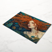 "Vlam van de getijden" - Een kleurrijk portret Folie Uitnodiging (Gedraaid)