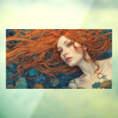 "Vlam van de Getijden" - Een Kleurrijk Portret     Raamsticker (Vel 3)