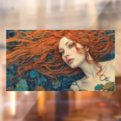 "Vlam van de Getijden" - Een Kleurrijk Portret     Raamsticker (Vel 2)