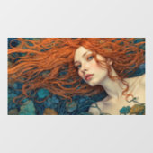 "Vlam van de Getijden" - Een Kleurrijk Portret     Raamsticker (Vel)