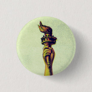 Vlam van de vrijheid ronde button 3,2 cm