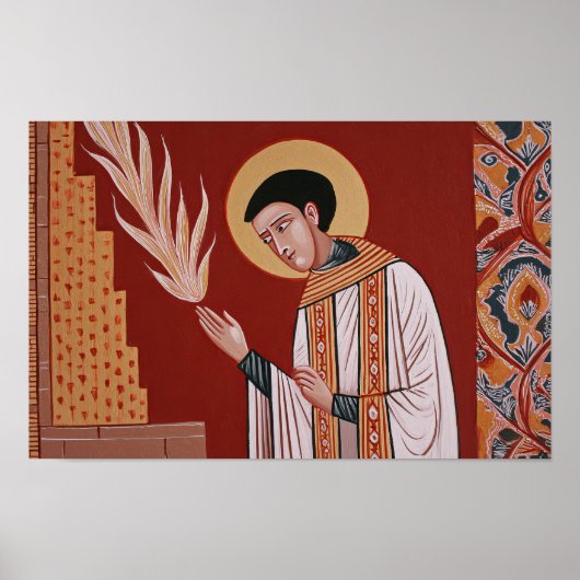Vlam van het Geloof – Sint Petrus Damianus Poster (Voorkant)
