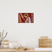 Vlam van het Geloof – Sint Petrus Damianus Poster (Keuken)