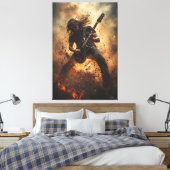 Vlam van Opstand Canvas Afdruk (Insitu (Slaapkamer))