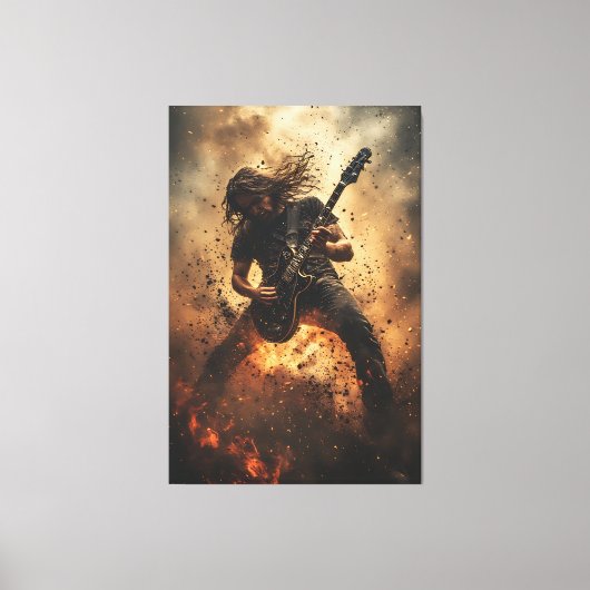 Vlam van Opstand Canvas Afdruk (Voorkant)