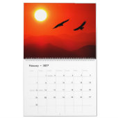 Vlam & Veren Vogel Silhouet Kalender (Feb 2027)