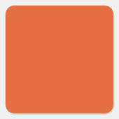 vlam vierkante sticker (Voorkant)