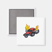 Vlamauto Magneet (Voorkant / Achterkant)