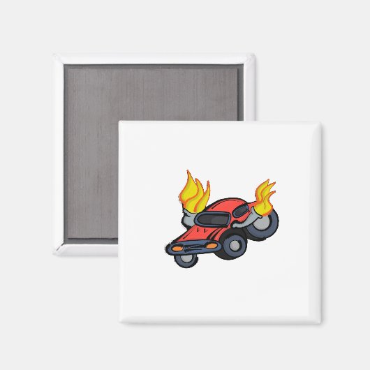Vlamauto Magneet (Voorkant / Achterkant)