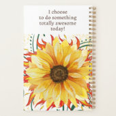 Vlambloem Zonnewijzer Planner 14 cm x 21,5 cm (Achterkant)