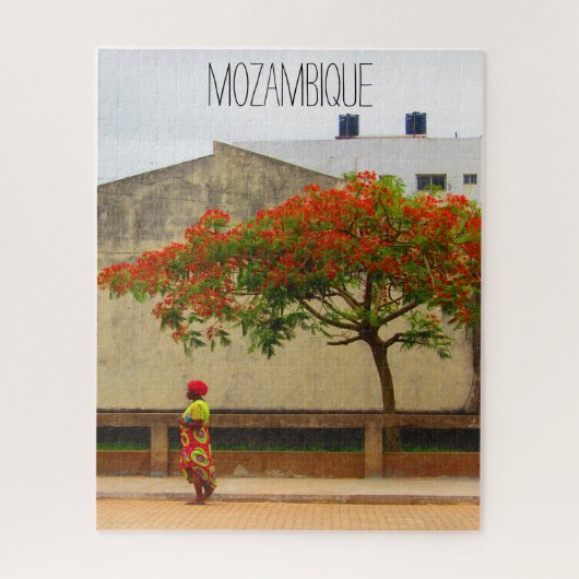 vlamboom mozambique legpuzzel (Verticaal)