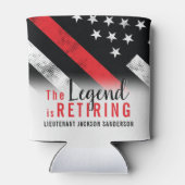 Vlambrandweerman met rode lijn blikjeskoeler (Achterkant)