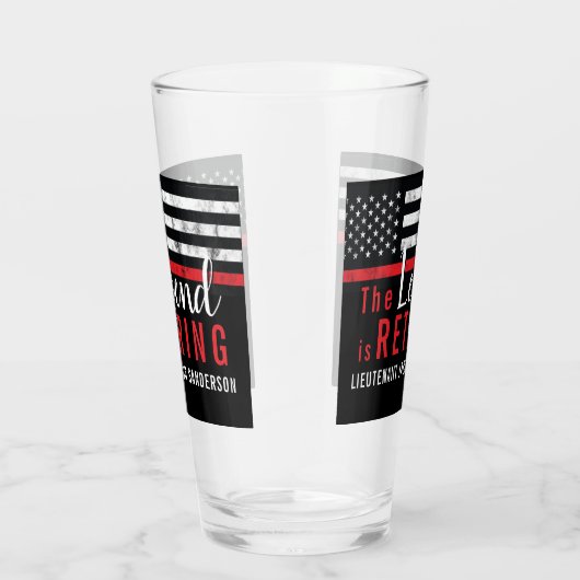 Vlambrandweerman met rode lijn glas (Rechts)