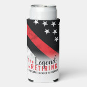 Vlambrandweerman met rode lijn seltzer blikjeskoeler (Seltzer Achterkant)