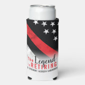 Vlambrandweerman met rode lijn seltzer blikjeskoeler (Seltzer Voorkant)