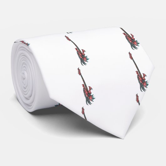 Vlamdradengitaar Stropdas (Opgerold)