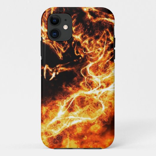 Vlamelementair dragon Iphone 5/5s Hoesje (Achterkant)