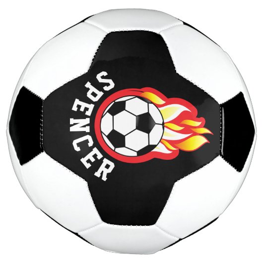 Vlamend Voetbal op maat (Gedraaid)