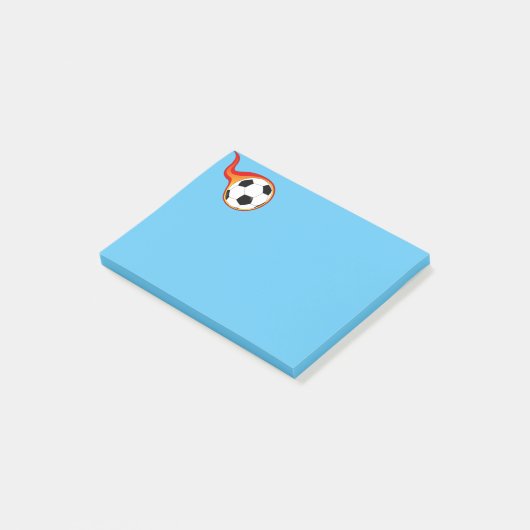 Vlamend Voetbal Post-it-Notes Post-it® Notes (Schuin)