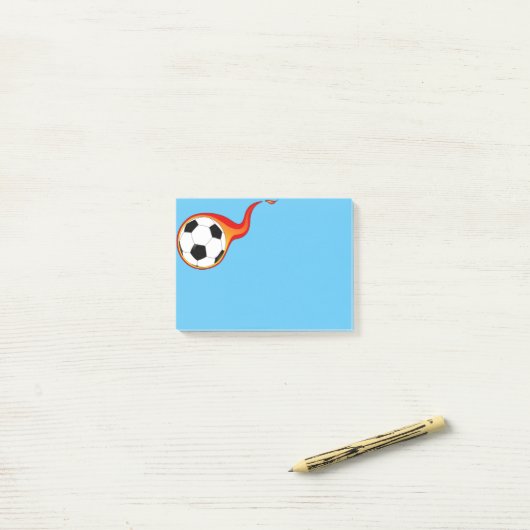 Vlamend Voetbal Post-it-Notes Post-it® Notes (Op bureau)