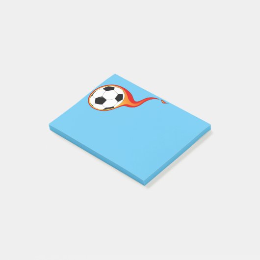 Vlamend Voetbal Post-it-Notes Post-it® Notes (Schuin)