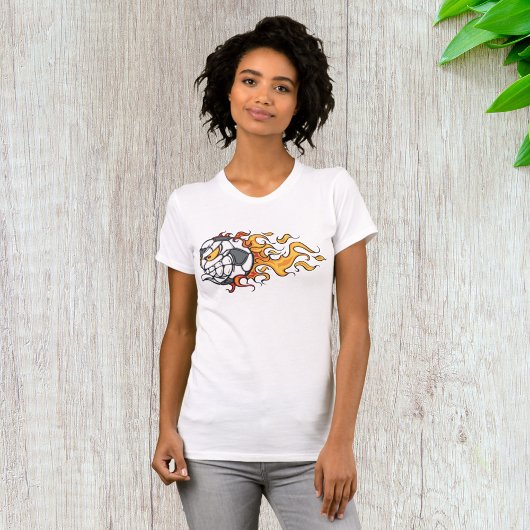 Vlamend Voetbal Womens T-shirt