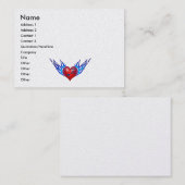 Vlamende dromen visitekaartje (Voorkant / Achterkant)