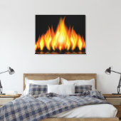 VLAMES op Canvasreeks Canvas Afdruk (Insitu (Slaapkamer))