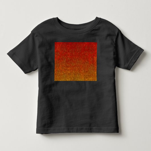 Vlamglittergradiënt afvlakken kinder shirts (Voorkant)