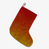 Vlamglittergradiënt afvlakken kleine kerstsok (Voorkant (Hangend))