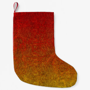 Vlamglittergradiënt afvlakken kleine kerstsok