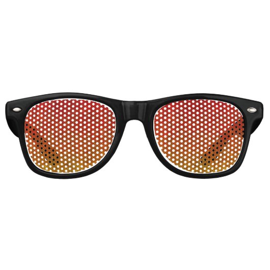 Vlamglittergradiënt afvlakken retro zonnebril (Voorkant)