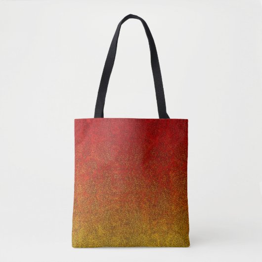 Vlamglittergradiënt afvlakken tote bag (Voorkant)