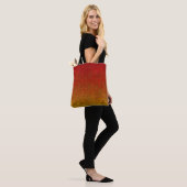 Vlamglittergradiënt afvlakken tote bag (Op model)