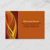 Vlamgolven Visitekaartje (Achterkant)