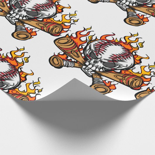 Vlaming Baseball Skull Cadeaupapier