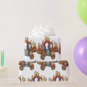 Vlaming Baseball Skull Cadeaupapier