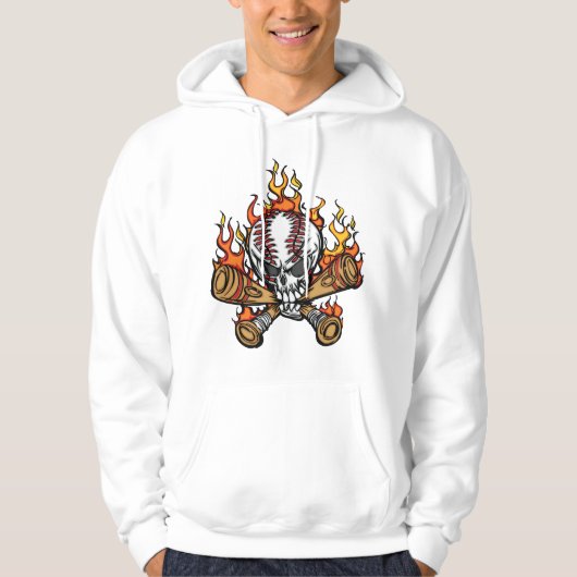 Vlaming Baseball Skull Hoodie (Voorkant)