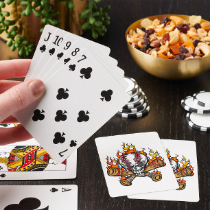 Vlaming Baseball Skull Pokerkaarten