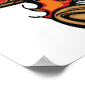 Vlaming Baseball Skull Poster (Hoek)