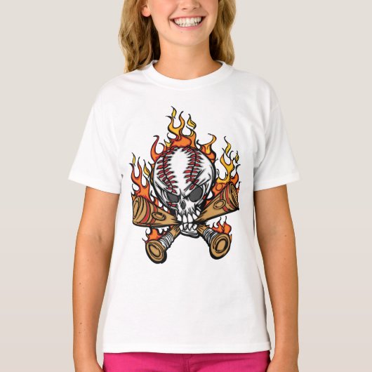 Vlaming Baseball Skull T-shirt (Voorkant)